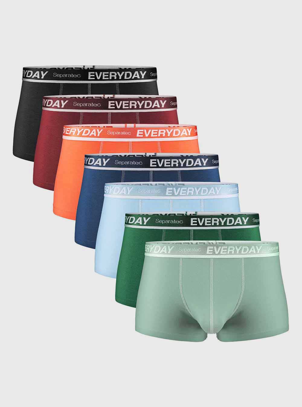 Colorful Everyday Trunks/Cotton 7Pack