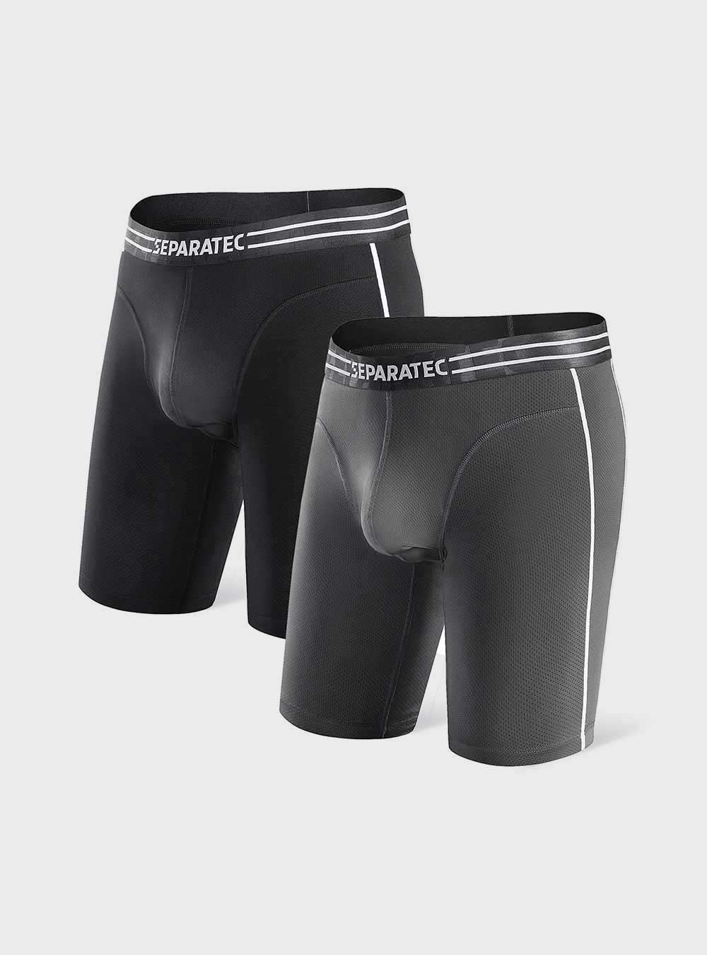 Moisture Wicking Sporty Quick Dry 8 inches Boxer Briefs