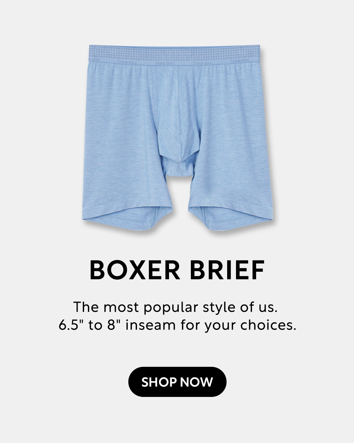 Separatec Men's High-end Micro Modal Dual Pouch Boxer Briefs Underwear -  Separatec-CA